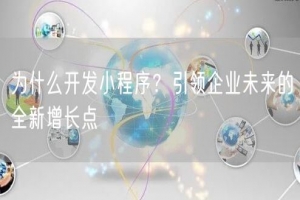 为什么开发小程序？引领企业未来的全新增长点