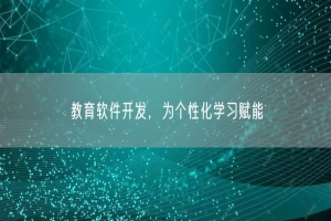 教育软件开发，为个性化学习赋能