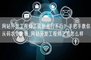 网站开发工程师工资到底行不行？手把手教你从码农变金领_网站开发工程师工资怎么样